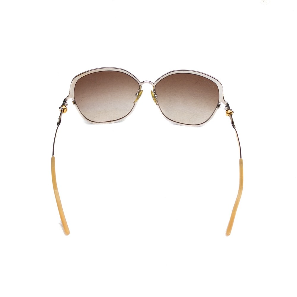 Vintage Cartier Trinity de Cartier CT0089S Cat Eye Sunglasses Gold Silver Brown - Picture 7 of 14